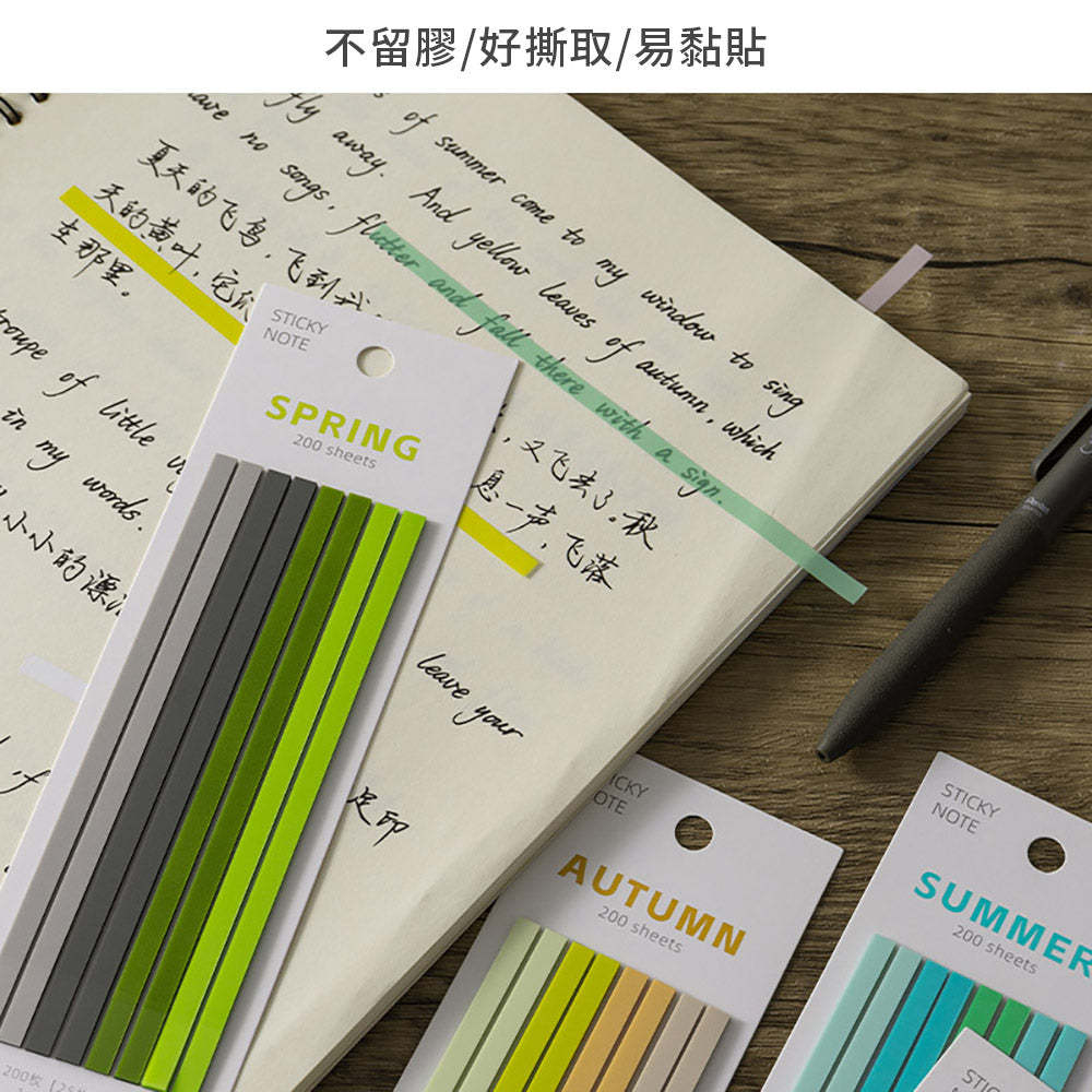 Transparent ultra-fine fluorescent marker color waterproof sticky notes learning office small things