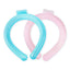Summer halter neck cool and heat-relieving artifact, outdoor sports, physical cooling and heat-resistant cold neck collar, cooling ice pillow neck collar, blue/pink, essential summer cooling product, gentle and non-frostbite