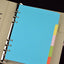 A5活頁6孔索引紙彩色牛皮學生用品辦公用品筆記本內頁學生筆記