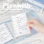 Planwith 實用可拆卸 6孔兩用收納活頁本 記事本 多用途收納包 白色/藍色 可當筆盒 便攜記事本 學習記錄 生活用品 多功能文具