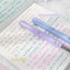 三合一茶系列點擊中性筆0.5mm彩色筆記本筆多色柔和奶油色低飽和度重點註釋學習辦公室書寫工具