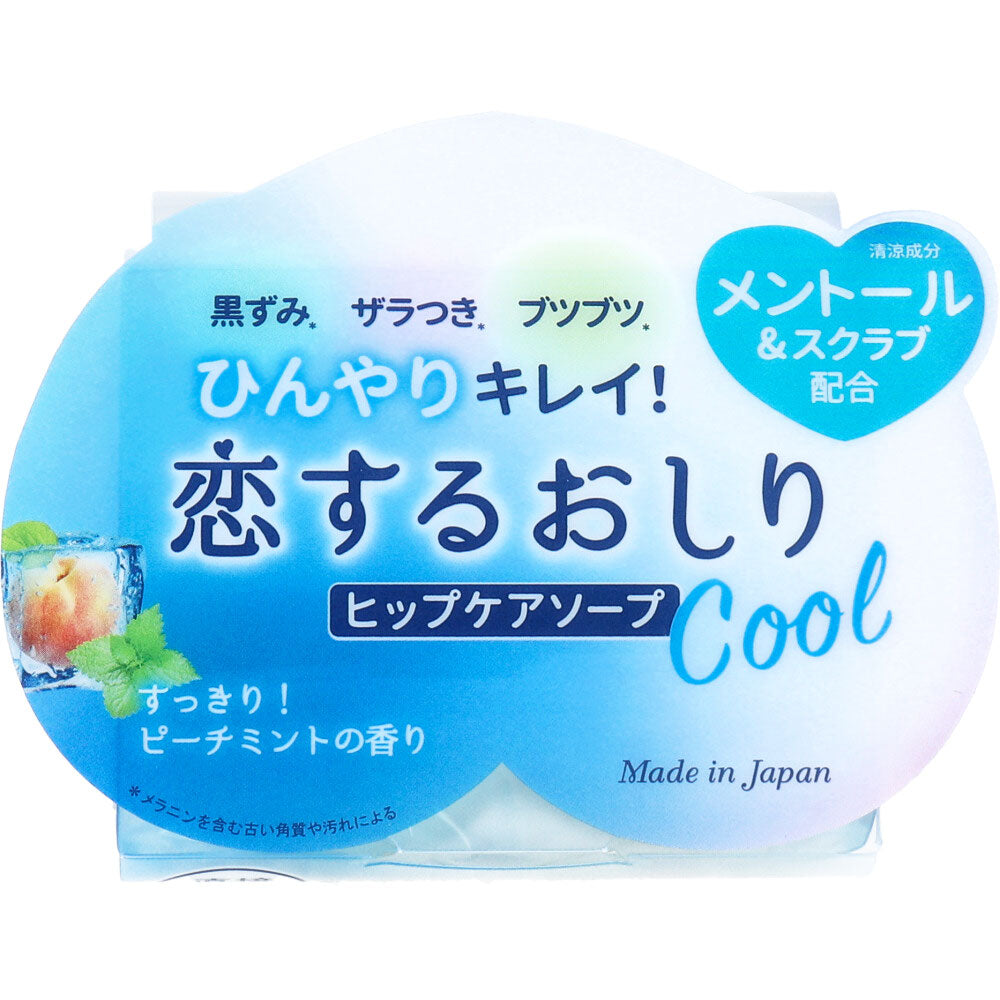 Made in Japan, pelican soap, care for buttocks, smooth and moisturizing, 80g soap, handmade soap, peach fragrance, peach buttocks