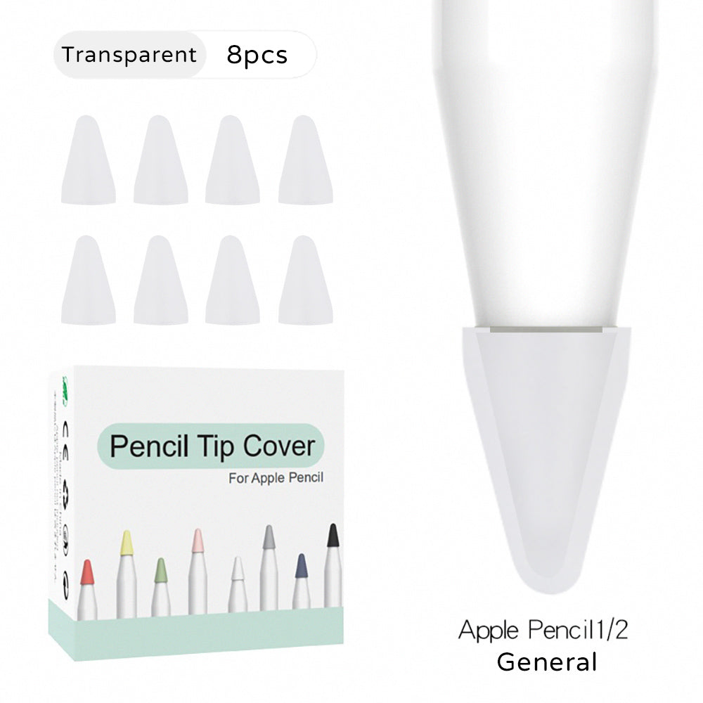 Apple Pencil tip cover silicone small tip cover feel upgrade pen tip protective cover Apple non-slip silent transparent touch increase friction