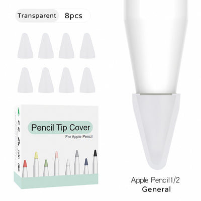 Apple Pencil tip cover silicone small tip cover feel upgrade pen tip protective cover Apple non-slip silent transparent touch increase friction