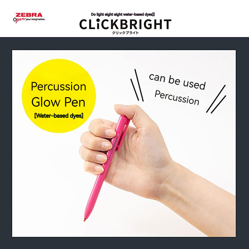 Zebra ZEBRA CLiCKBRIGHT WKS30-6C 2mm push-type highlighter pen type marker pen hand-painted DIY