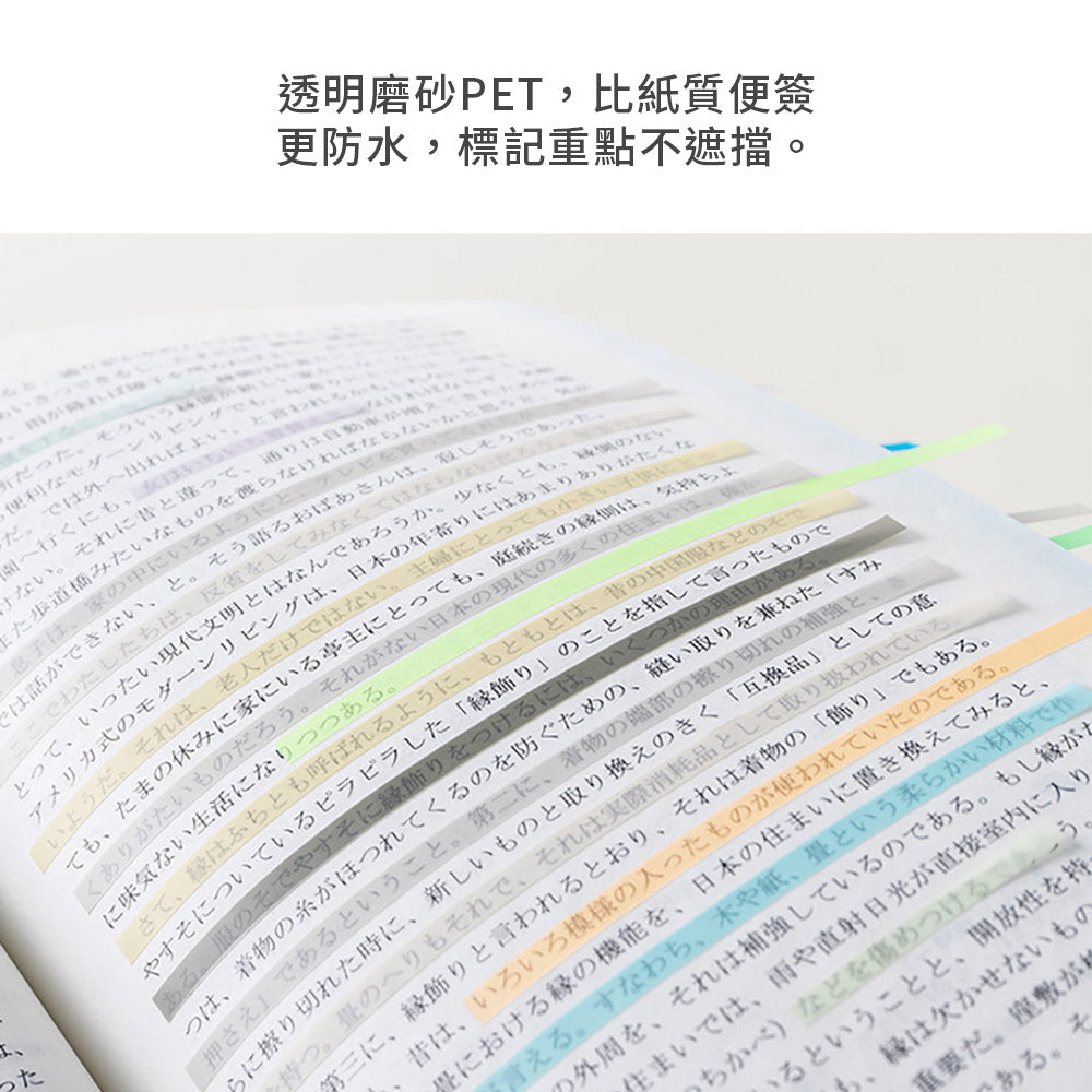 Transparent ultra-fine fluorescent marker color waterproof sticky notes learning office small things