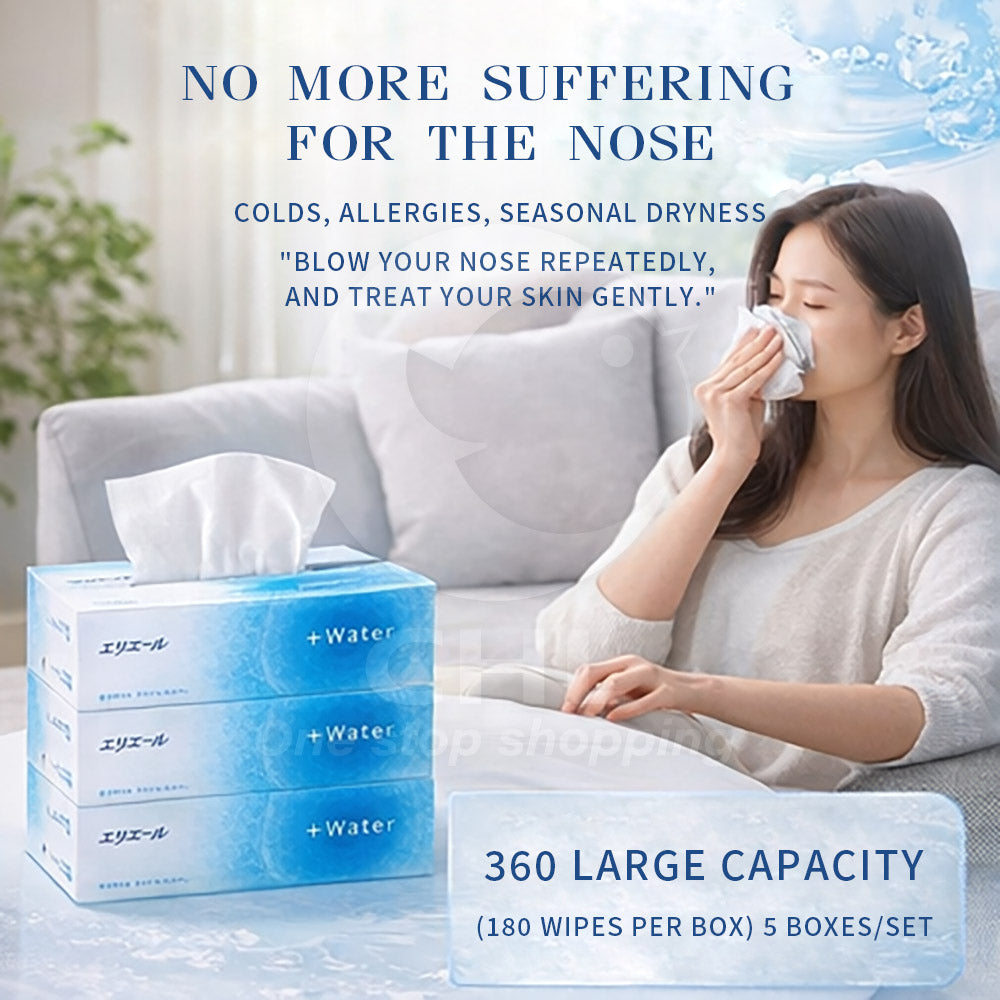 Elleair +Water Moisturizing Facial Tissues