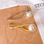 Simple temperament pearl hairpin, headwear, hairpin, clip, duckbill clip, jewelry, hair accessories, pearl, soft curve, gold, silver, texture