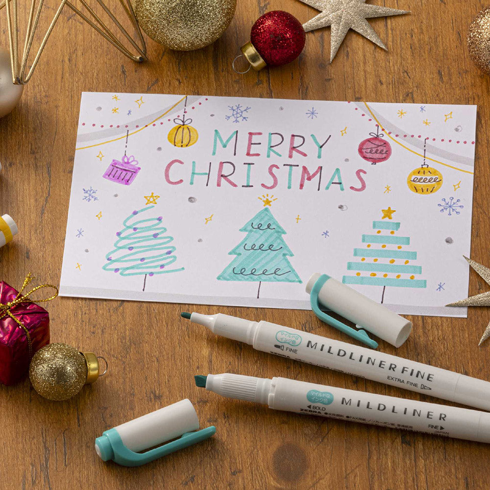 ZEBRA MILDLINER Dual Fine Tip Highlighter (WYT9) Fine Tip + Extra-Fine Tip Soft Color Marking
