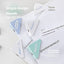 Planwith Storage Triangular Clip Student Information Storage Soft Texture Fresh Corner Clip Neatly Organized Office Stationery Receipt Binding Clip