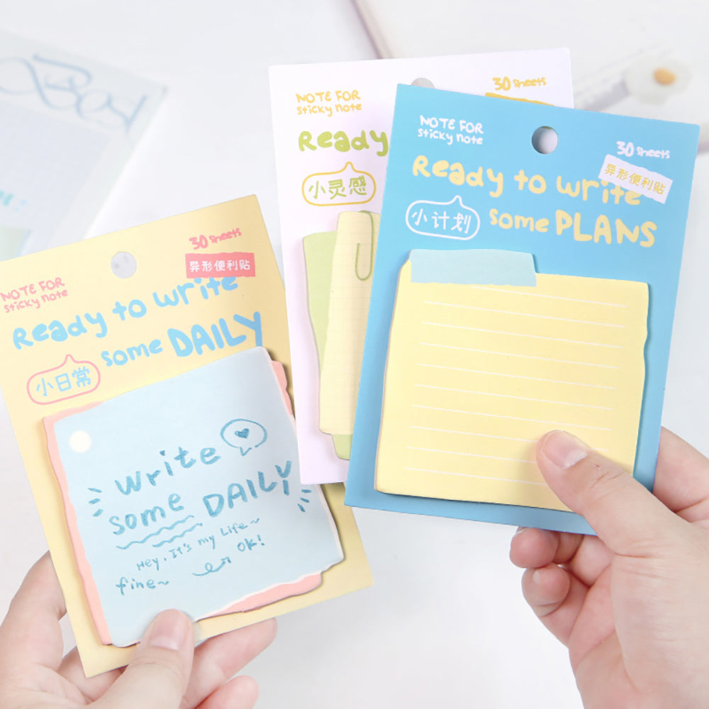 NOTE FOR Sticky Notes Write Something Series Korean Style Ins Style Can Write Messages Memos Notes N Times Notes Handbook Decoration Portable