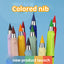 12 colors cool tech color HB eternal pencil, endless writing pencil, efficient and no need to sharpen, continuous color writing, children's eternal pencil, practical, smooth art drawing, colored pencil