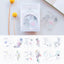 YT-MU Creative DIY transparent crystal collage, silicone PVC seal, handbag, decorative seal, match your own color, soft and delicate, retro flower and plant set