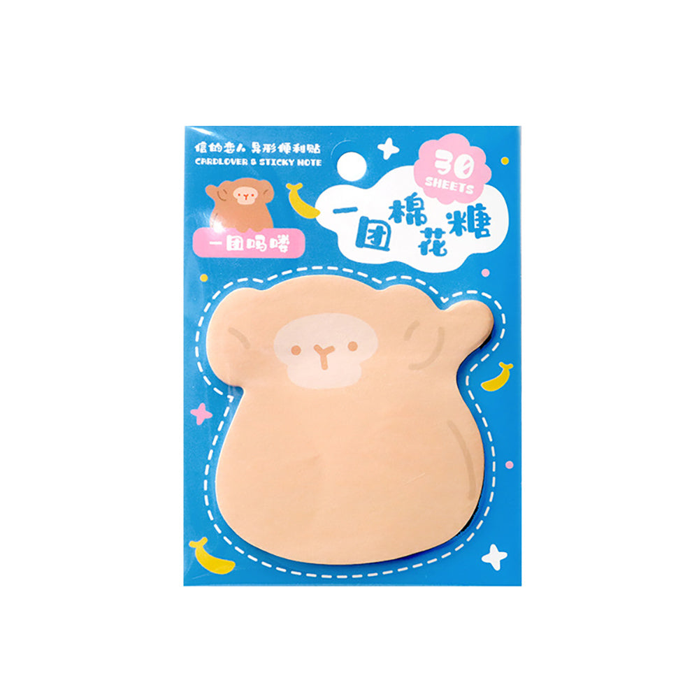 Lover of Letters Sticky Notes A Ball of Marshmallow Series Super Cute Cartoon Animals Carry Message Notes Sticky Notes N-Time Notes Note Paper Guestbook