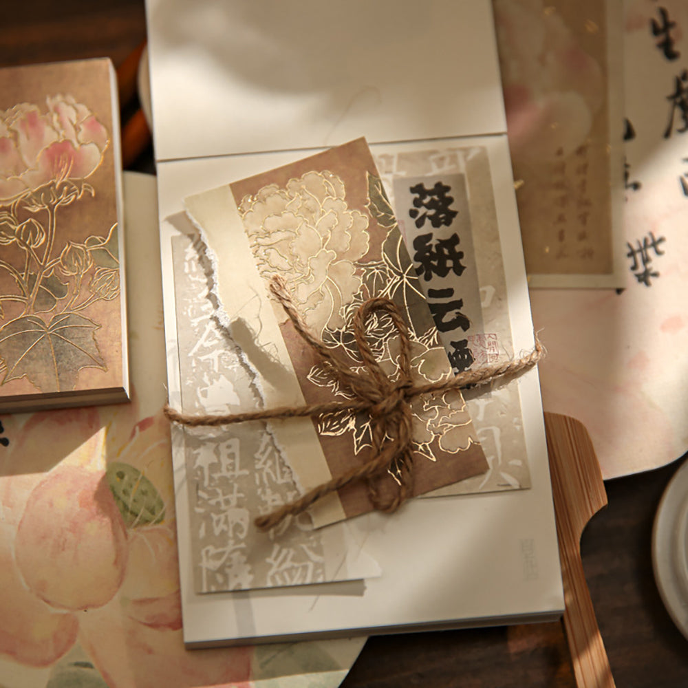 Mr. Paper Chinese Style Hot Stamping Notepad – Vintage Aesthetic & Cultural Elegance