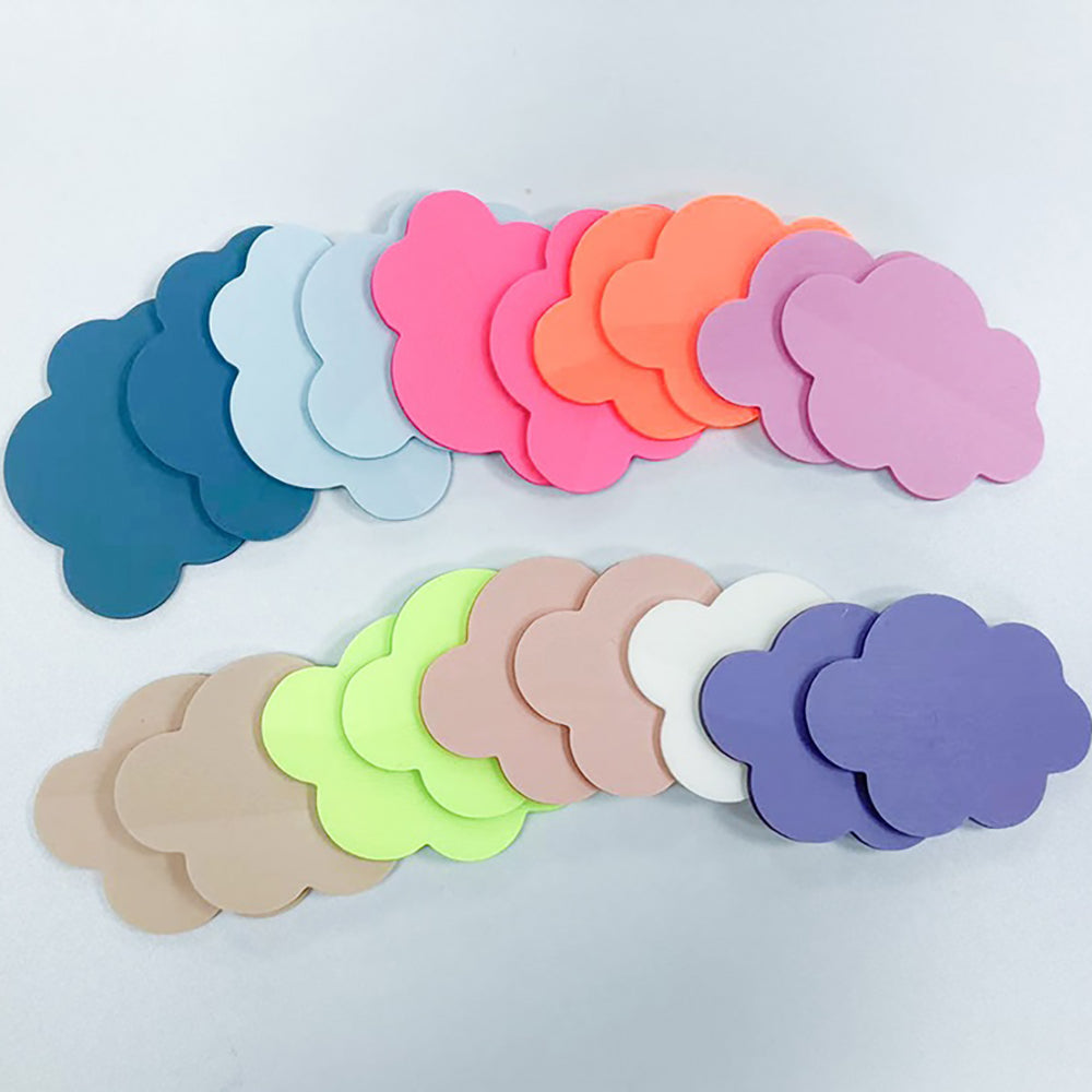 Cloud shaped sticky notes PET transparent sticky notes Note stickers Index stickers Creative styling Student office stationery Styling note paper Fluorescent color Randomly sold in 8 colors