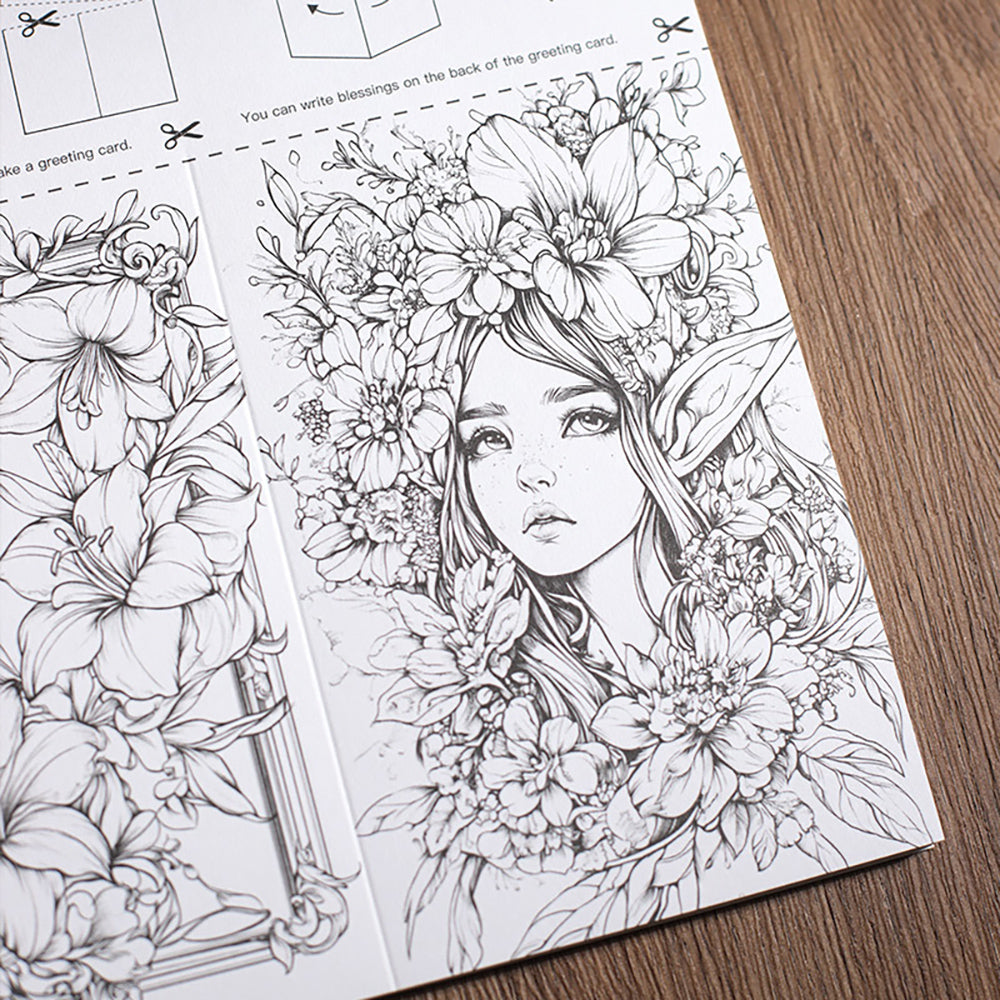 Forest Animals & Garden Fairy Coloring Book – 30 Exquisite Designs for Stress Relief & Creative Joy