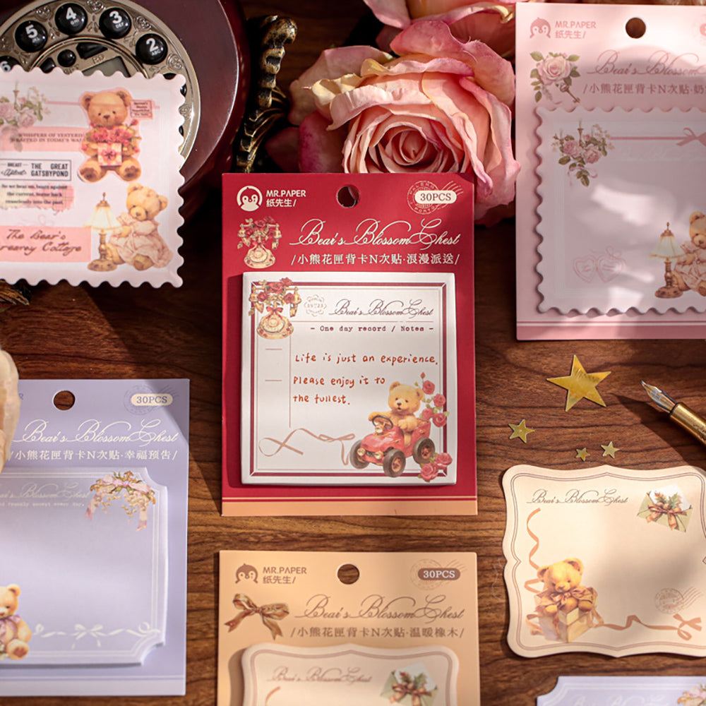 Mr. Paper Years and Winds Series N Times Paste Student Student Message Bareting Post-It Note Orchid و Mangosteen و Qingmei و Thocking Bamboo وورقة ملاحظات وورقة مادية وتخليص DIY ومكتب قرطاسية ومدرسة ومستلزمات يومية