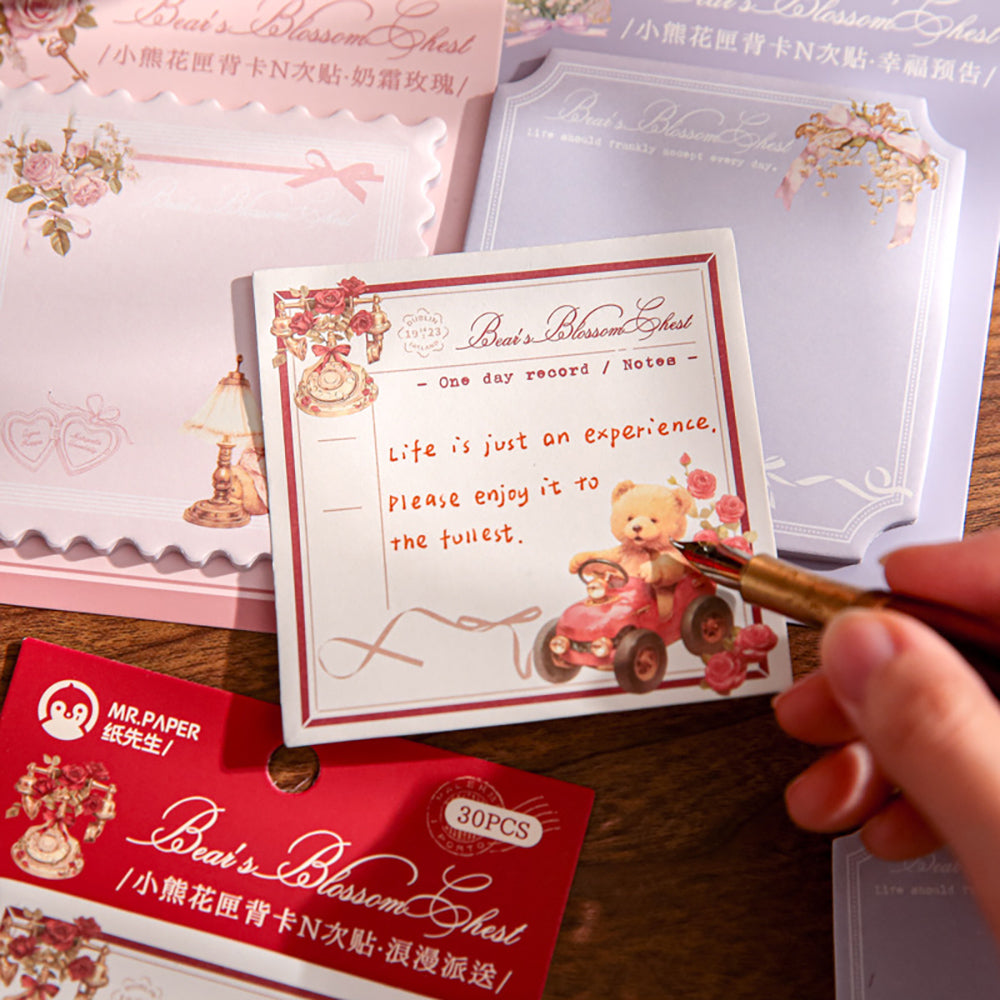 Mr. Paper Years and Winds Series N Times Paste Student Student Message Bareting Post-It Note Orchid و Mangosteen و Qingmei و Thocking Bamboo وورقة ملاحظات وورقة مادية وتخليص DIY ومكتب قرطاسية ومدرسة ومستلزمات يومية