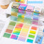 LANGUO Pearlescent Sticky Notes | 4 Gradient Color Rolls | Fully Adhesive, Reusable, No Residue