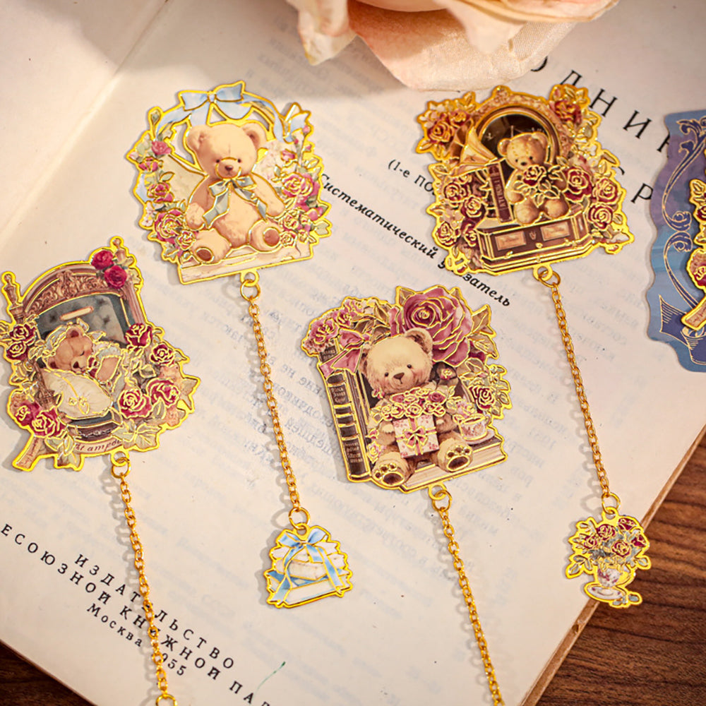 Mr. Paper Metal Bookmarks | Bear Dance Series | Cute Enamel Bookmarks for Journals & Gifts