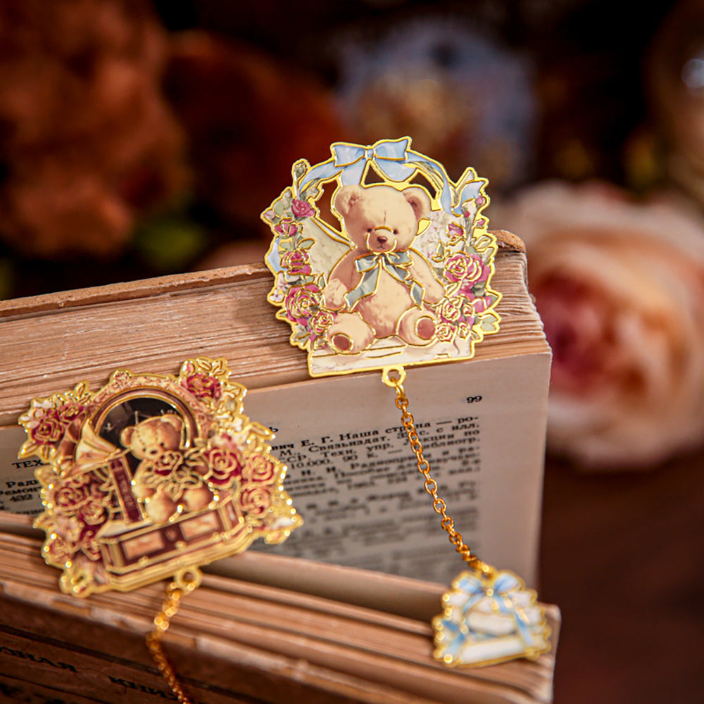 Mr. Paper Metal Bookmarks | Bear Dance Series | Cute Enamel Bookmarks for Journals & Gifts