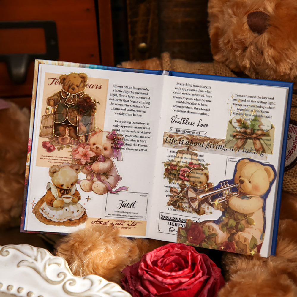 Ông Paper và Paper Stamping Sticker Gói thời gian Bưu điện Bưu điện Sê -ri Light Retro Creative Vật phẩm cuộc sống nhỏ