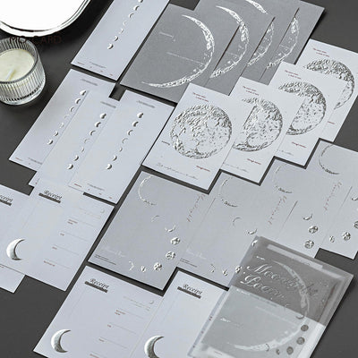 陌墨 混合材質復古素材包 花間觀霧系列 ins 裝飾貼