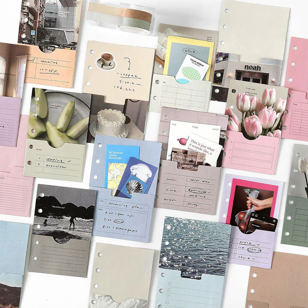 PaperMore Fragment Divider – M5/A7 Loose-Leaf Kraft Tabs for Journaling & Organizing