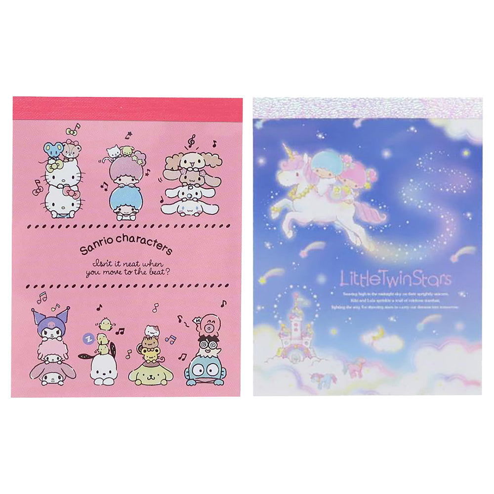 Sanrio popular characters MEMO character collection Little twin stars Hello Kitty Pom Pom Purin Take it with you Note paper