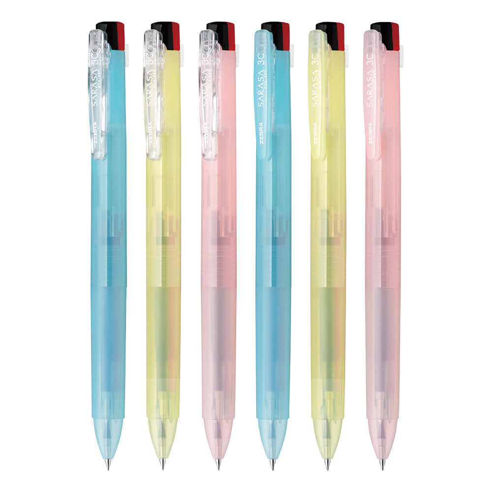 ZEBRA SARASA CLIP 3C 0.4mm 0.5mm limited jelly color 3-color ballpoint pen 2nd round clear and refreshing color