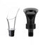 Petal-shaped household wine pourer, 2-in-1 red wine stopper, fresh-keeping, easy to pour wine without spilling, transparent wine pourer, black 2-in-1 wine pourer