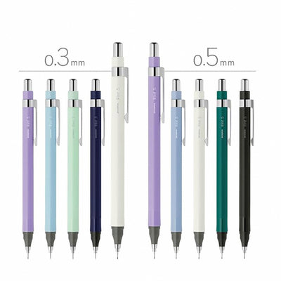 ZEBRA Rint Automatic Mechanical Pencil P-MA130 – 0.5mm / 0.3mm Long Tip for Clear View, Writing Posture Training for Students