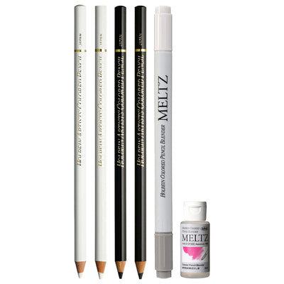 Holbein Expert Oil Colored Pencil Black White Ultra White High Quality Soft Core Professional Grade Single Store Can Be Matched With Meltz