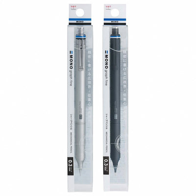 Tombow Mono fine mechanical pencil 0.5mm black graph fine low center of gravity stable writing comfortable feel texture