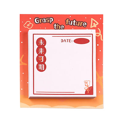 Motivational text note, grasp the future , future is promising, sticky note, notepad, note paper, manual record, office, school, memo