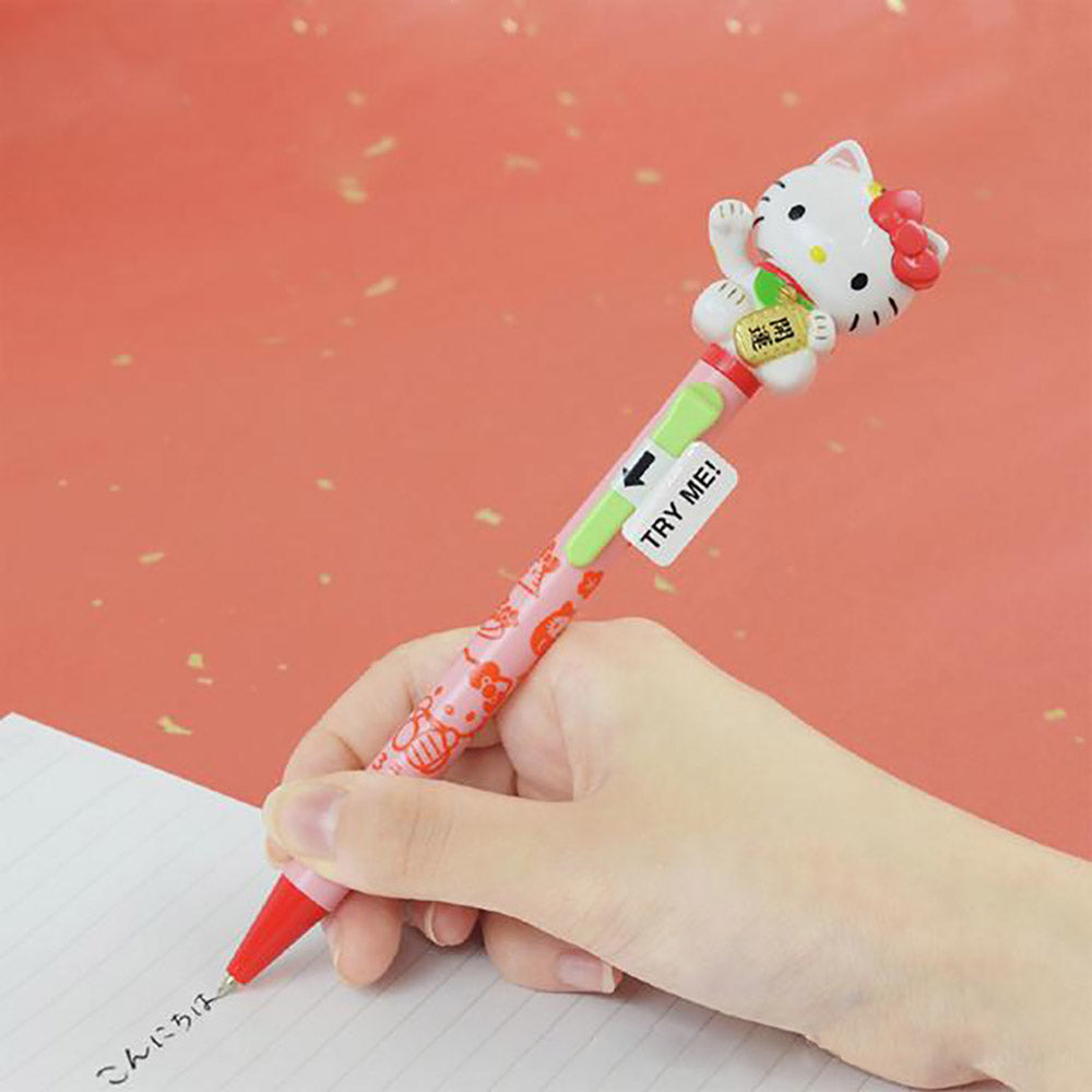 Funbox Disney co-branded 0.7mm moving ball pen Mickey Minnie Donald Duck Winnie the Pooh Mickey Mouse swinging arms cute and funny