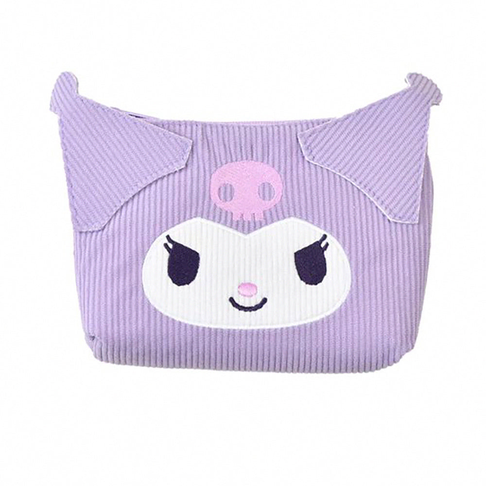 Sanrio Corduroy Handbag Cosmetic Bag Delicate and Exquisite Convenient to Carry Cinnamoroll Hello Kitty Kuromi My Melody Going out