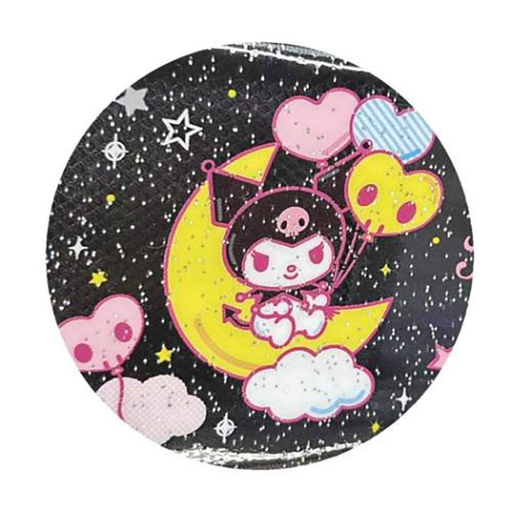 Sanrio rhinestone zipper transparent pencil case Hello Kitty Kuromi My Melody Cinnamoroll quick access to stationery shiny rhinestones easy storage