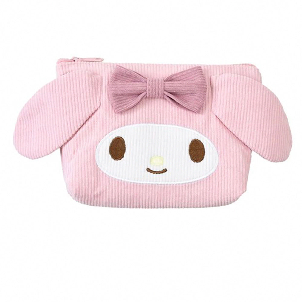 Sanrio Corduroy Handbag Cosmetic Bag Delicate and Exquisite Convenient to Carry Cinnamoroll Hello Kitty Kuromi My Melody Going out