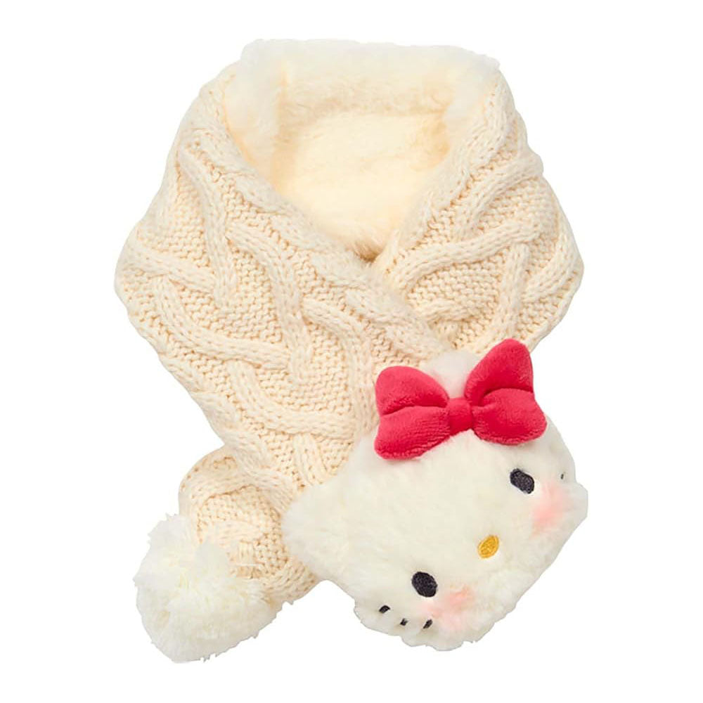 Sanrio Kids Knit Scarf – Soft, Fluffy & Warm Hello Kitty, My Melody, Kuromi, Cinnamoroll, Pochacco