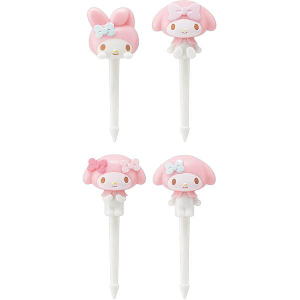 SKATER Kurome Bento Decoration Sanrio Food Cooking Bento Decoration Fruit Fork Cute Decoration Set of 4