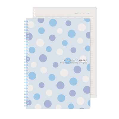 B5 ring notebook dots made in Japan notes notes itinerary school student office stationery horizontal lines polka dots