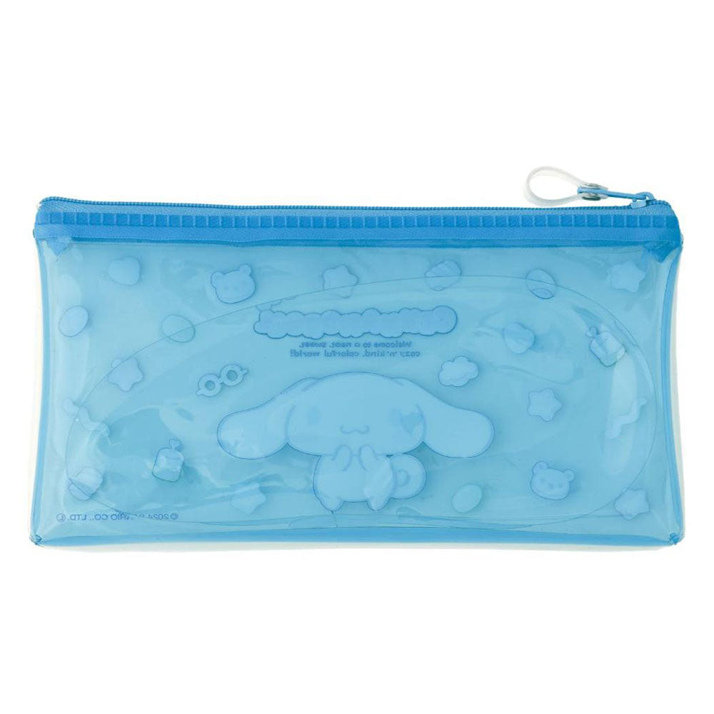 Sanrio transparent pencil case Fudebako junior high school student pencil case translucent