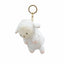 Tsumamikko plush keychain plush toy pendant with hanging ring with zipper key ring cute healing auspicious sheep panda bear sloth