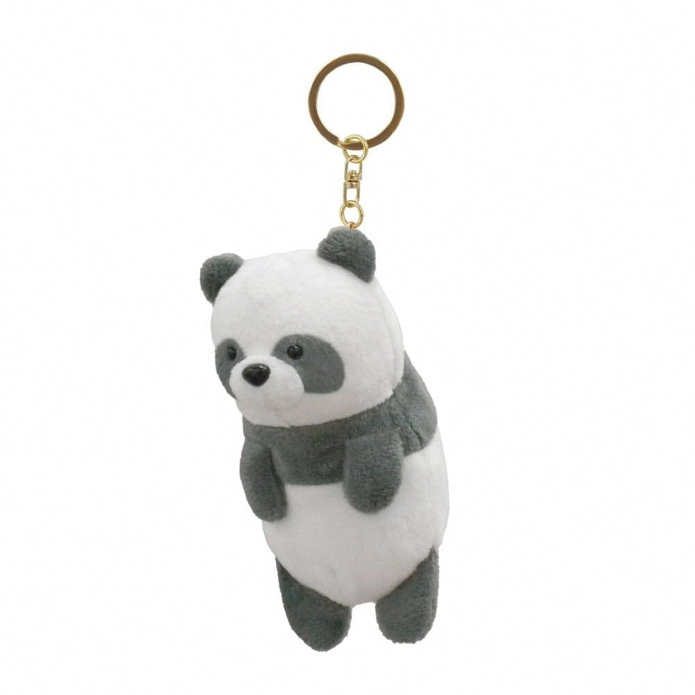 Tsumamikko plush keychain plush toy pendant with hanging ring with zipper key ring cute healing auspicious sheep panda bear sloth