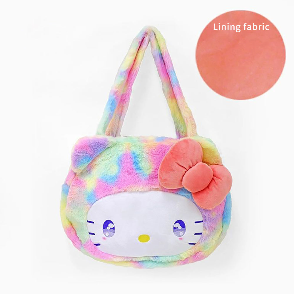 Sanrio Popular Characters Tote Bag Hand Bag mini coin purse Hello Kitty My Melody Kuromi Large Size Bag Plush Bag Sanrio Series Cute