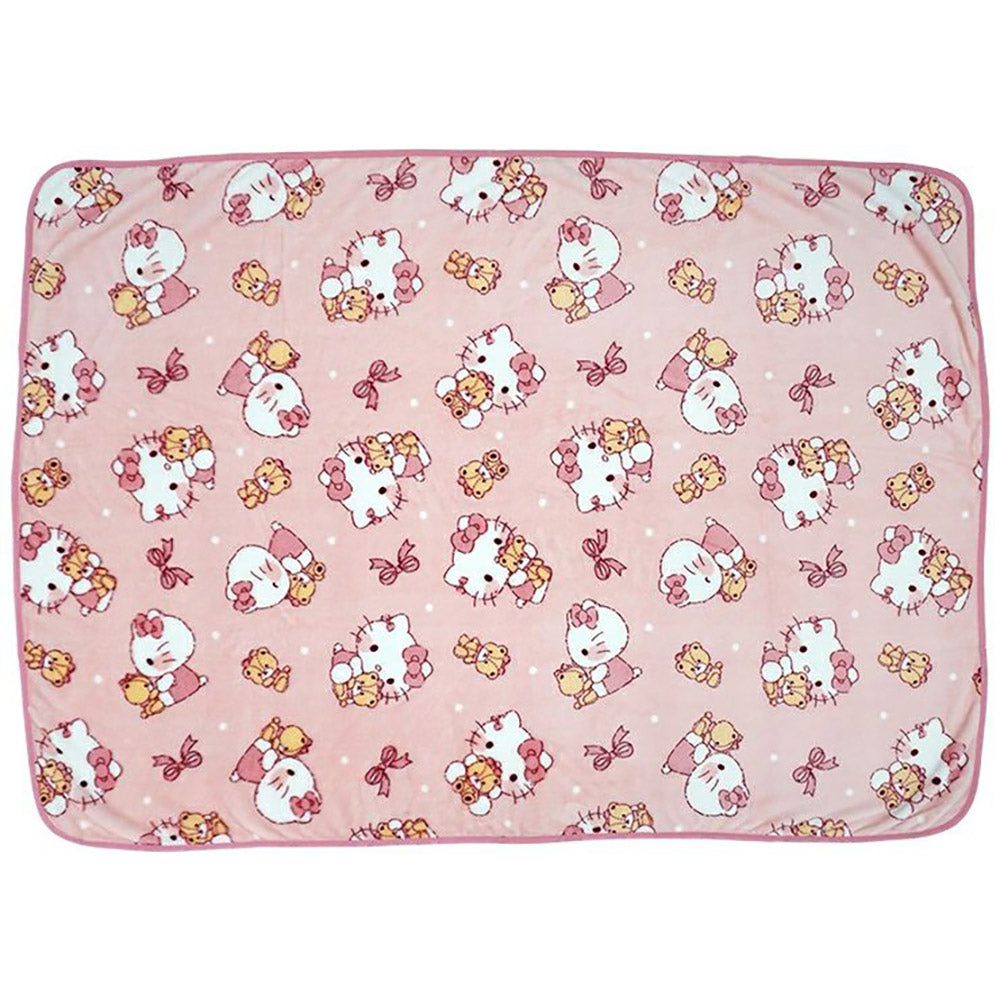 Sanrio Flannel Blanket Popular Characters Sanrio Series Hello Kitty Kuromi Cinnamoroll My Melody Warm and Cute Home