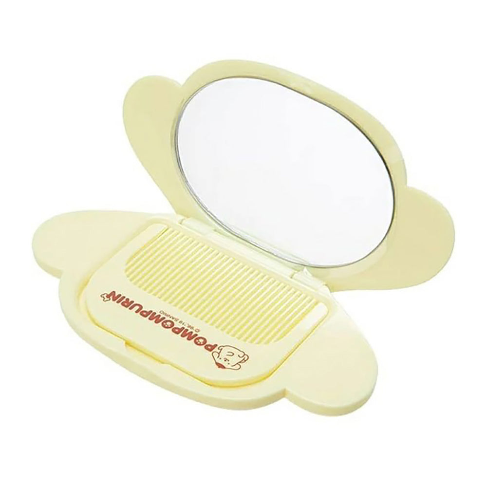 Sanrio Comb and Mirror Set – Hello Kitty, Kuromi & More | 5 Cute Characters | Compact & Portable Grooming Kit