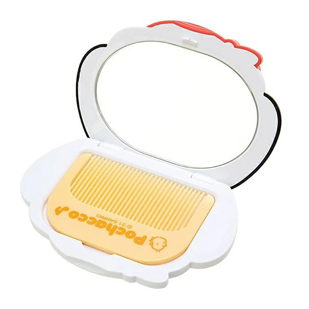 Sanrio Comb and Mirror Set – Hello Kitty, Kuromi & More | 5 Cute Characters | Compact & Portable Grooming Kit